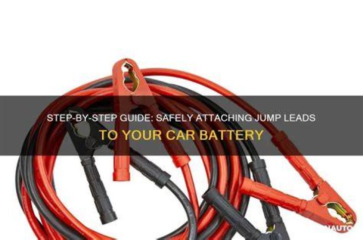 How do you attach jump leads to a car?