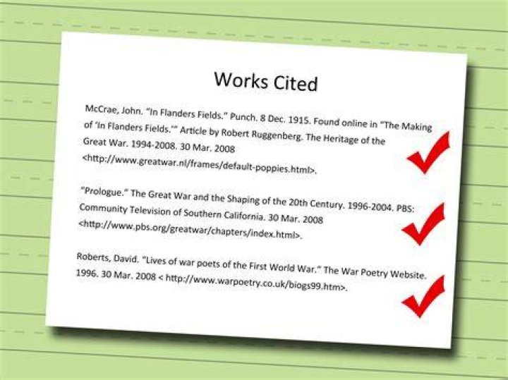 How do you do works cited?