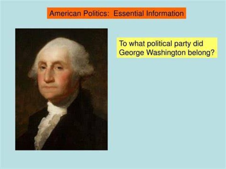 What party did George Washington run for?
