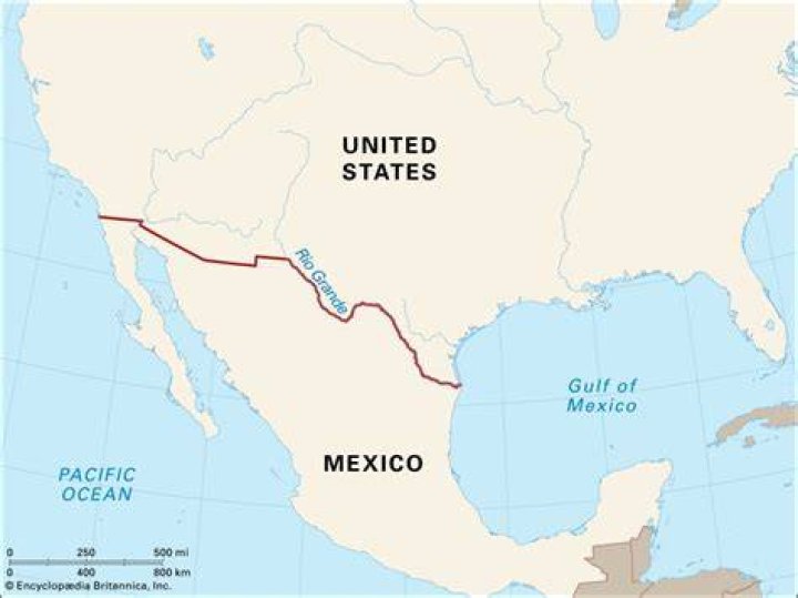 What river forms part of the border between the United States and Mexico?